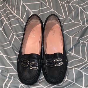 Black coach loafers